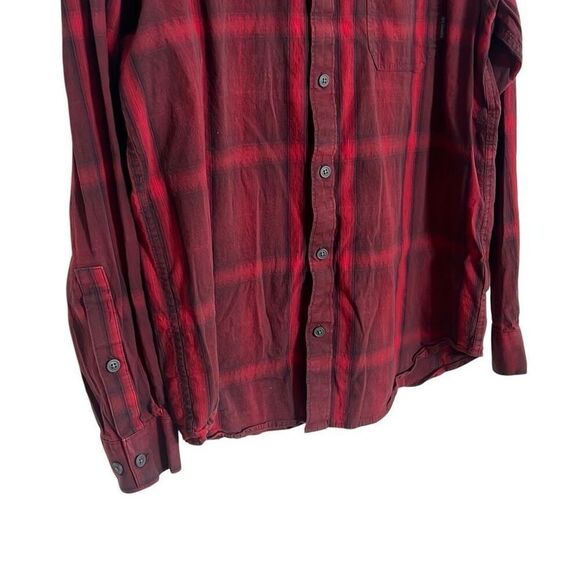 Columbia Plaid Performance Long Sleeve Button Down Shirt Red Size Large - Picture 3 of 6